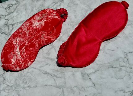 Red Aura Silk Sleeping Mask