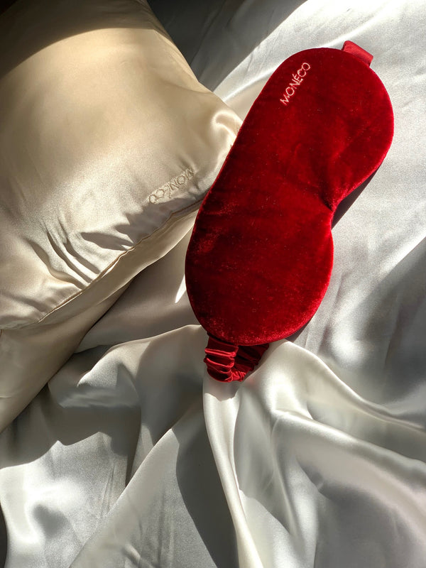 Red Moon Silk Sleeping Mask