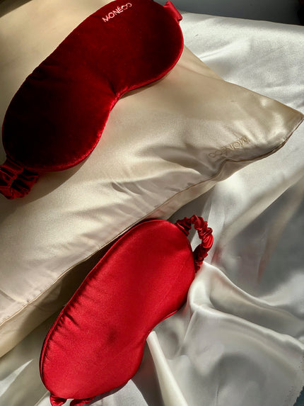 Red Moon Silk Sleeping Mask
