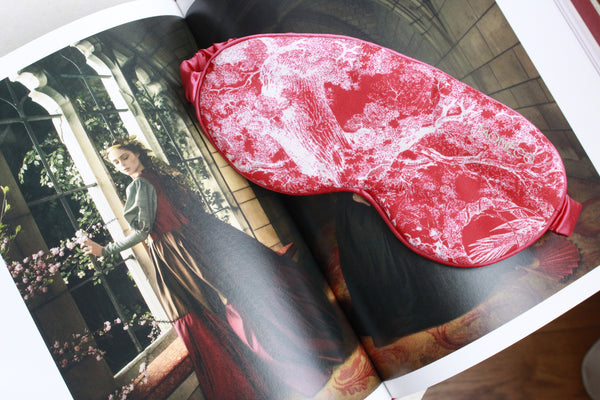 Red Aura Silk Sleeping Mask
