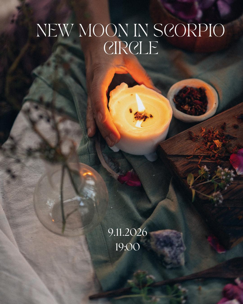 Join Soul & Sage for a New Moon in Scorpio Circle on 9 November, 19:00–20:30 at The Stylist, Zug (Bahnhofstrasse 22). Explore shadow work, breathwork and inner reflection.